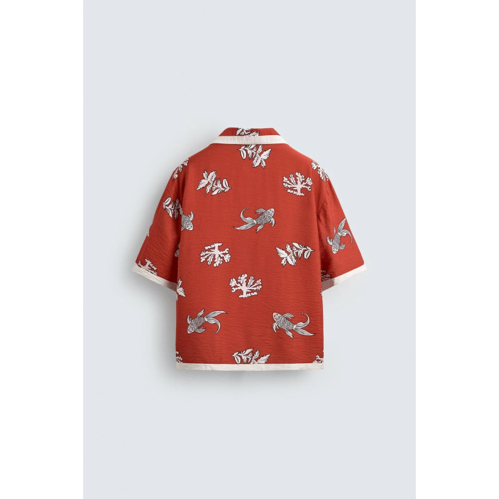 РУБАШКА С ПРИНТОМ «КАРПЫ»