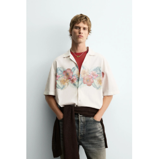 РУБАШКА С ЦВЕТОЧНЫМ ПРИНТОМ