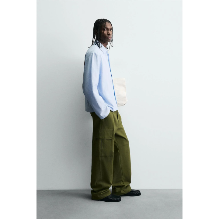 РУБАШКА В ПОЛОСКУ С ГРАФИЧЕСКИМ ПРИНТОМ