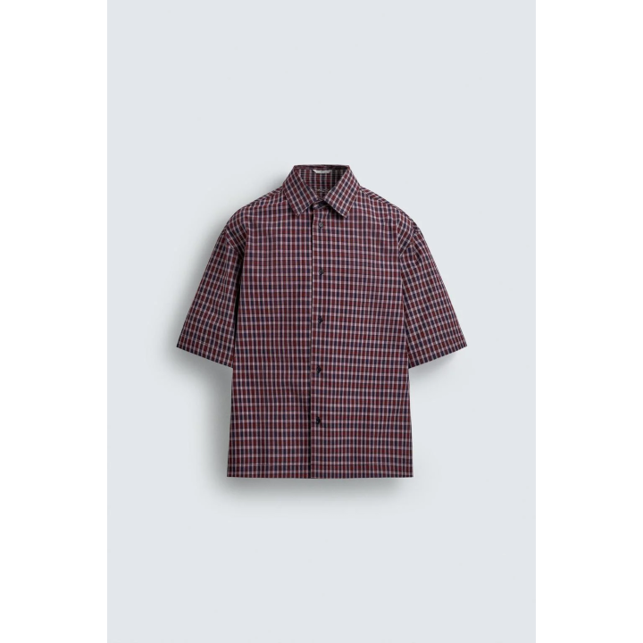 РУБАШКА В КЛЕТКУ С ВЫШИВКОЙ