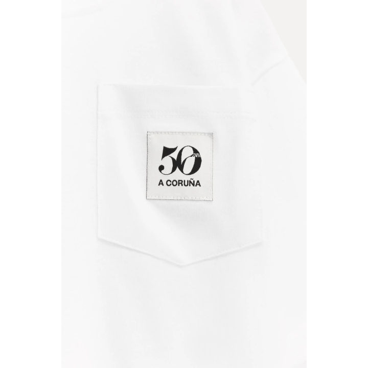 1/2–6 ЛЕТ / ФУТБОЛКА С КАРМАНОМ И ЭТИКЕТКОЙ 50TH ANNIVERSARY