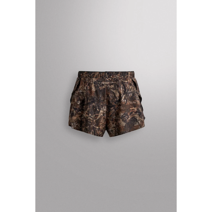 БЕГОВЫЕ ШОРТЫ С ПРИНТОМ В ВИДЕ ДЕРЕВЬЕВ