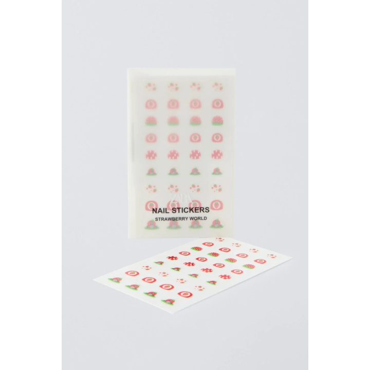 НАКЛЕЙКИ ZARA ДЛЯ НОГТЕЙ «КЛУБНИКА»