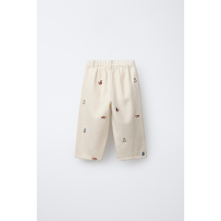 БРЮКИ BAGGY SOFT TOUCH С ВЫШИВКОЙ В ВИДЕ ЖИВОТНЫХ