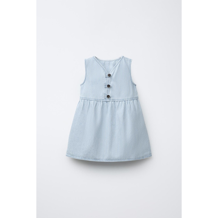 ПЛАТЬЕ В ПОЛОСКУ ИЗ ТВИЛА