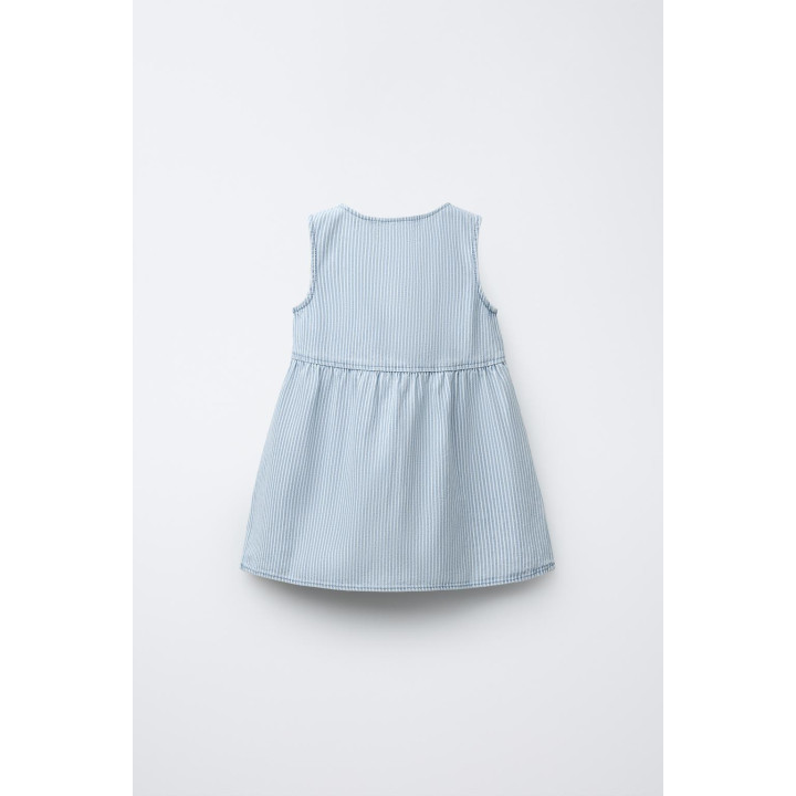 ПЛАТЬЕ В ПОЛОСКУ ИЗ ТВИЛА