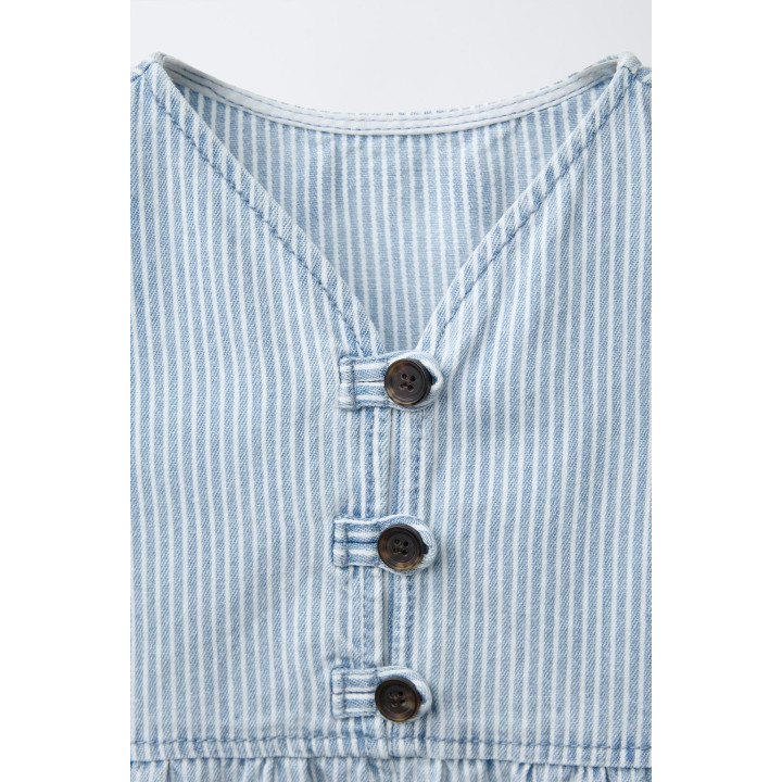 ПЛАТЬЕ В ПОЛОСКУ ИЗ ТВИЛА