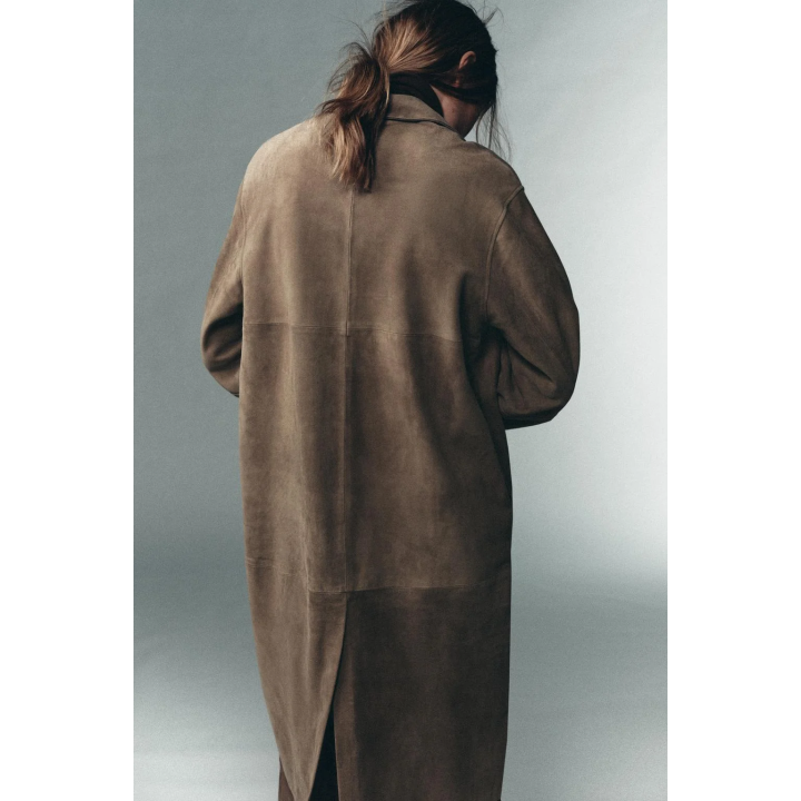 100% SUEDE LEATHER COAT LIMITED EDITION