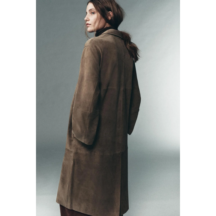 100% SUEDE LEATHER COAT LIMITED EDITION