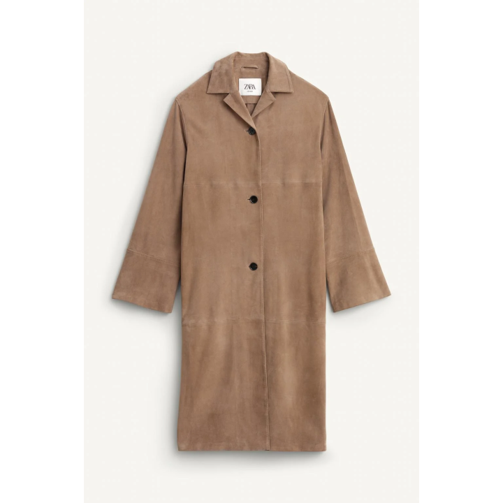 100% SUEDE LEATHER COAT LIMITED EDITION