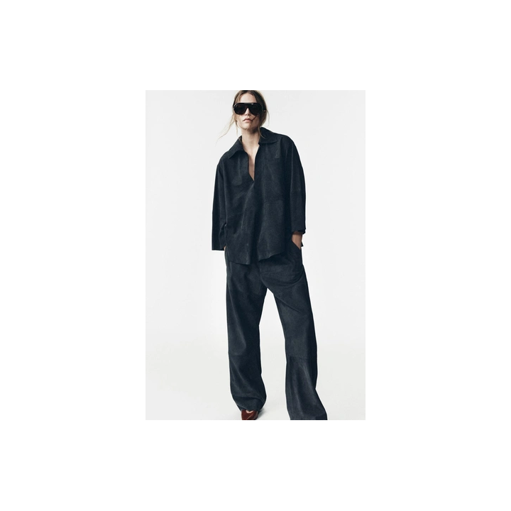 LIMITED EDITION SUEDE LEATHER POCKET SHIRT