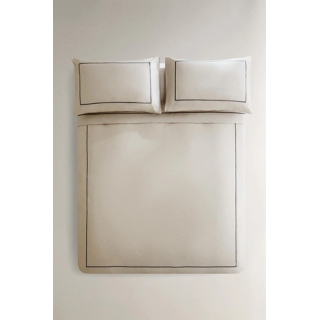 SATEEN DUVET COVER WITH TRIM