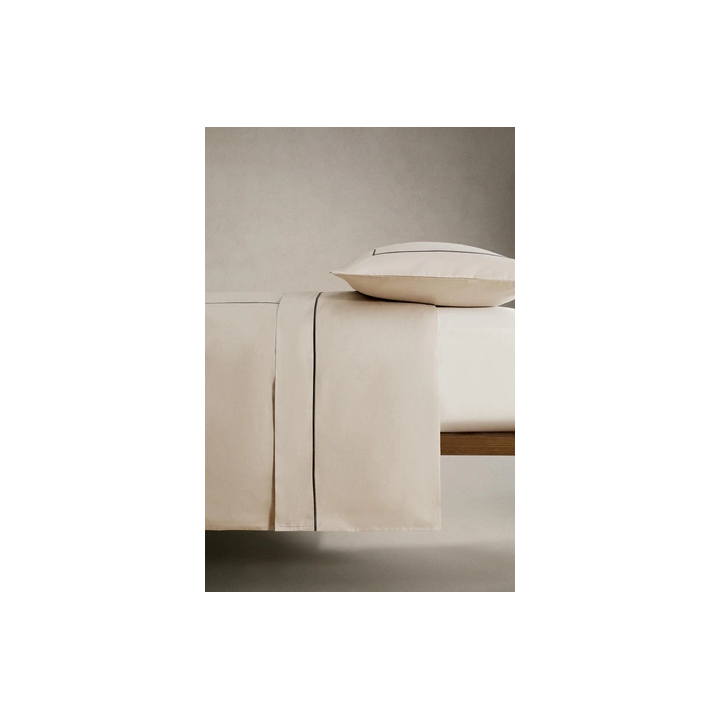 SATEEN DUVET COVER WITH TRIM