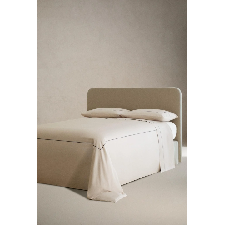 SATEEN DUVET COVER WITH TRIM