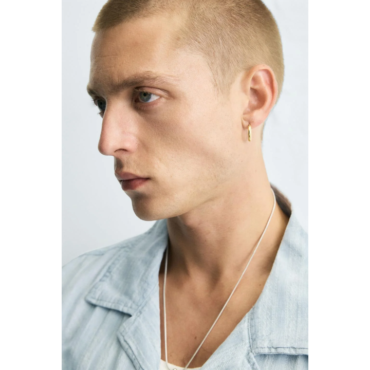 ЖАККАРДОВАЯ РУБАШКА В ПОЛОСКУ С ЭФФЕКТОМ СТИРКИ