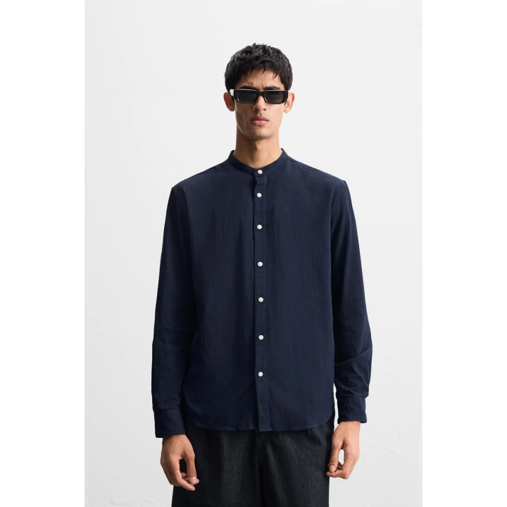 Рубашка с эффектом морщин