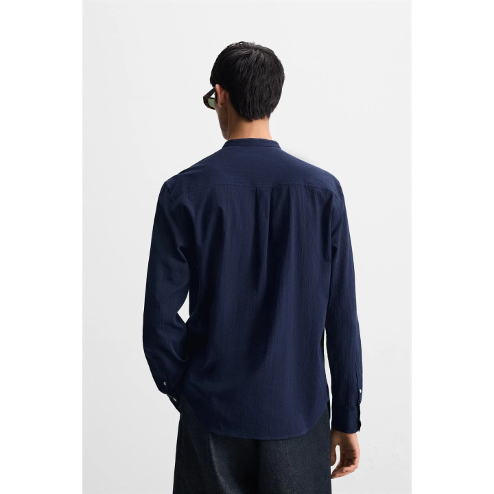 Рубашка с эффектом морщин