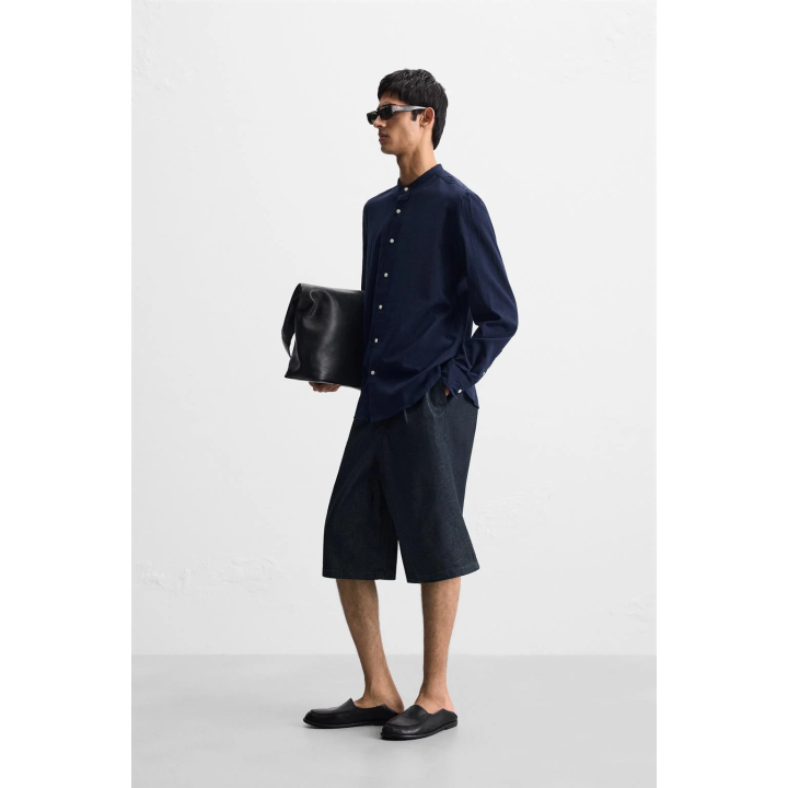 Рубашка с эффектом морщин