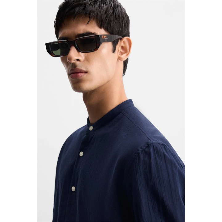 Рубашка с эффектом морщин