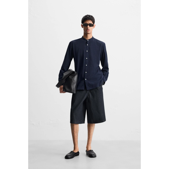 Рубашка с эффектом морщин