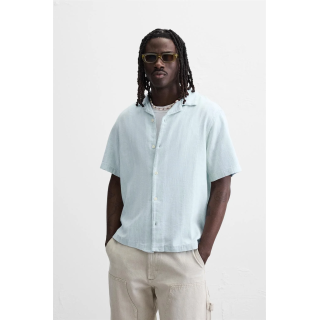 Рубашка в полоску из жаккарда