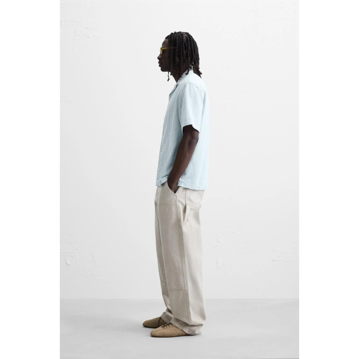 Рубашка в полоску из жаккарда