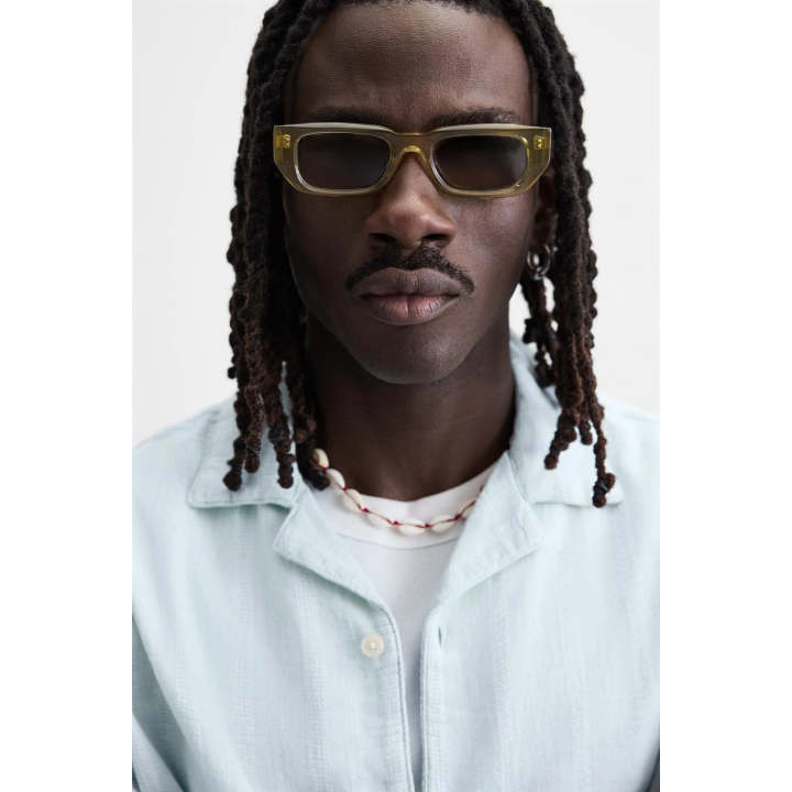 Рубашка в полоску из жаккарда