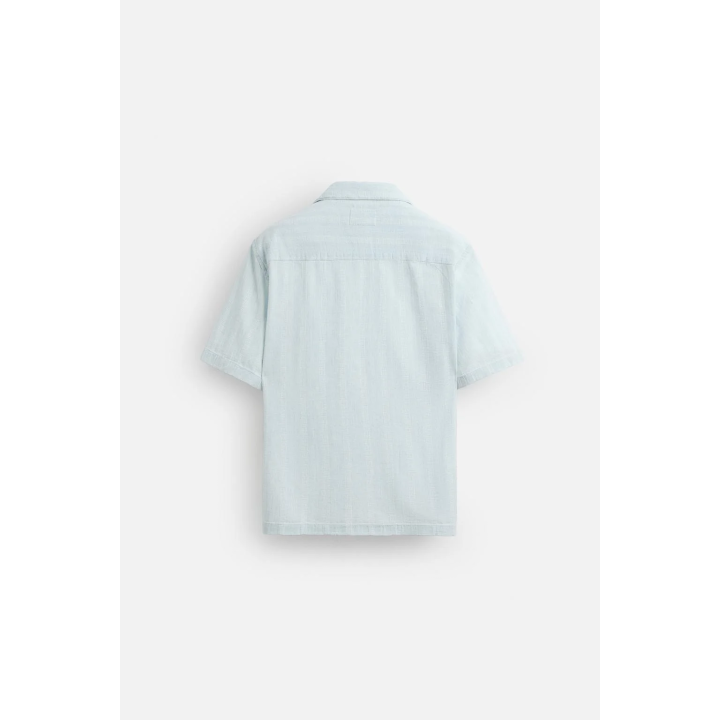 Рубашка в полоску из жаккарда