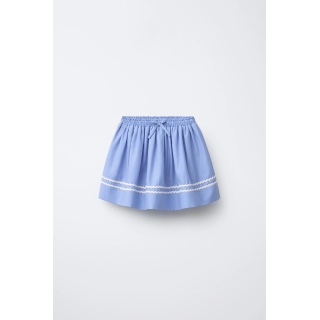 Шорты-юбка бермуды с волновым краем