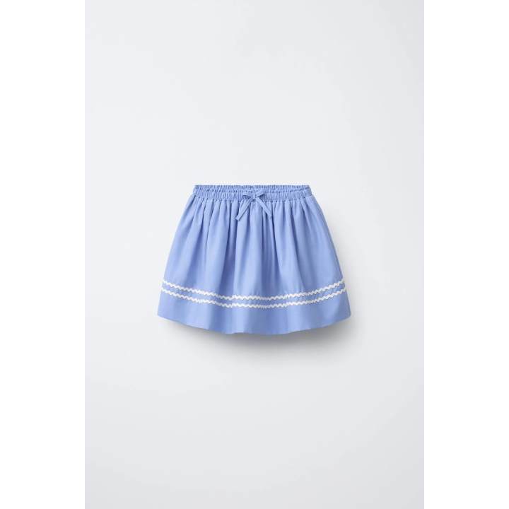 Шорты-юбка бермуды с волновым краем