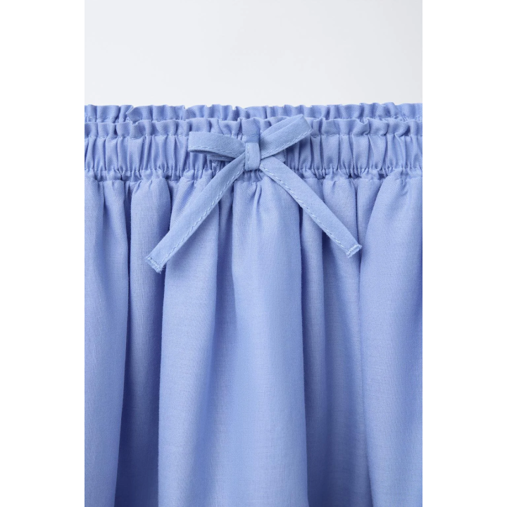 Шорты-юбка бермуды с волновым краем