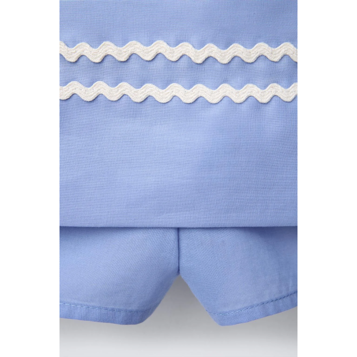 Шорты-юбка бермуды с волновым краем