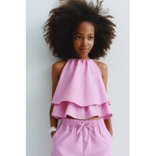 ПРЯМЫЕ БРЮКИ С КРУЖЕВОМ