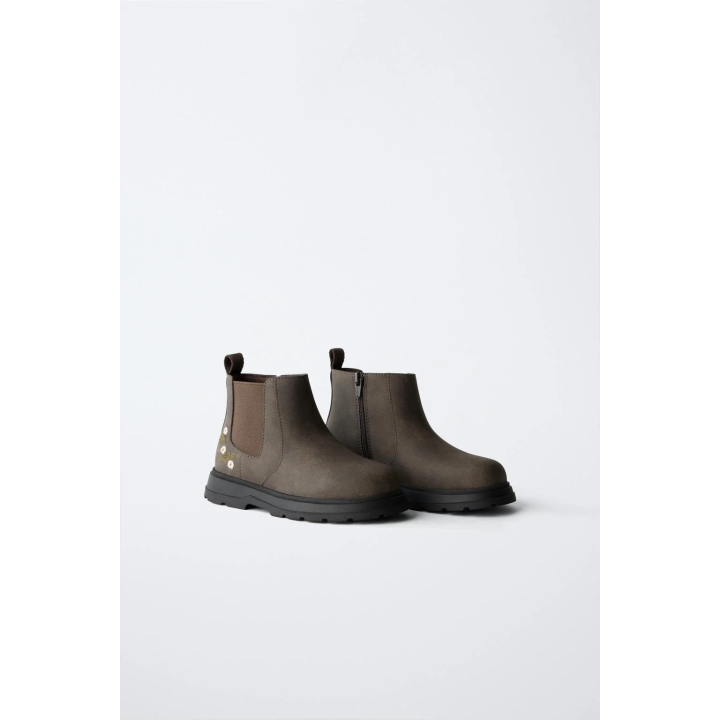 Ботинки челси с цветочнойвышивкой