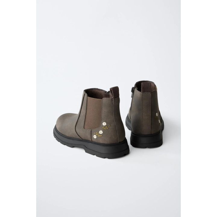 Ботинки челси с цветочнойвышивкой