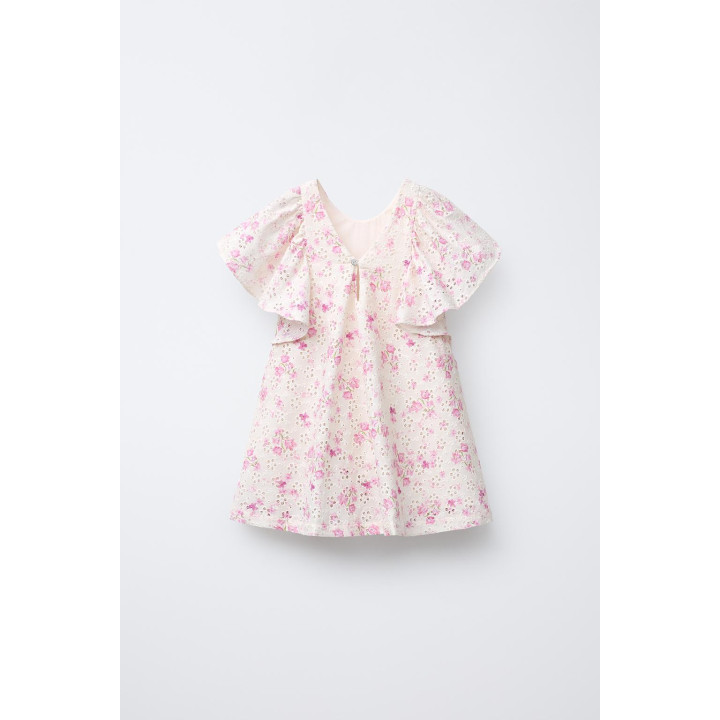 ПЛАТЬЕ ШИФФЛИ С ЦВЕТОЧНЫМ ПРИНТОМ