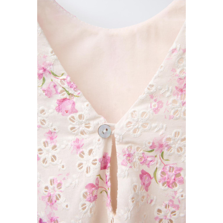 ПЛАТЬЕ ШИФФЛИ С ЦВЕТОЧНЫМ ПРИНТОМ