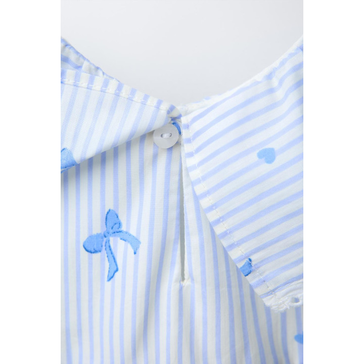 ПЛАТЬЕ В ПОЛОСКУ С БАНТИКАМИ