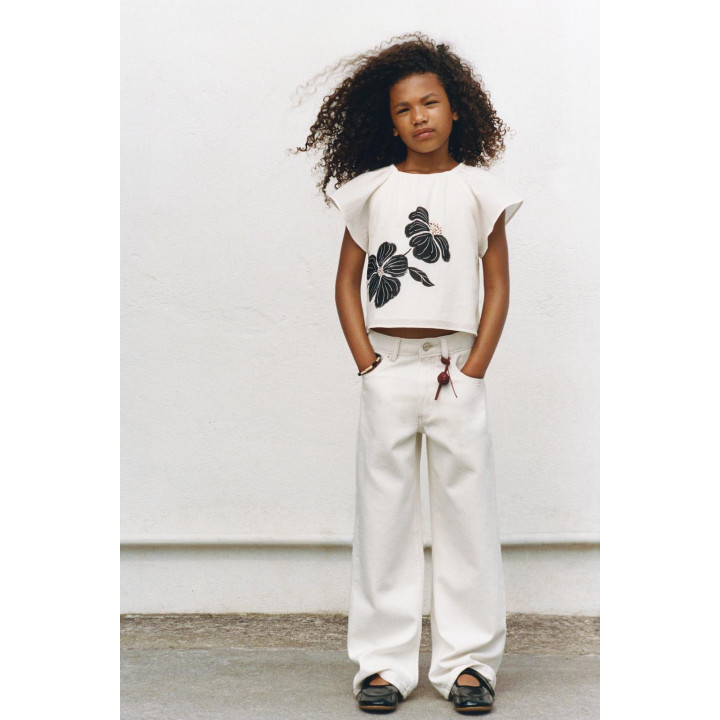 БЛУЗКА С ЦВЕТОЧНЫМ ПРИНТОМ