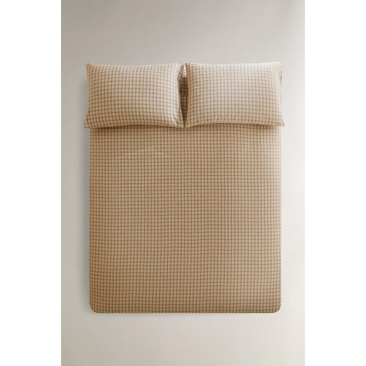 Плед из хлопкового фланеля в клетку