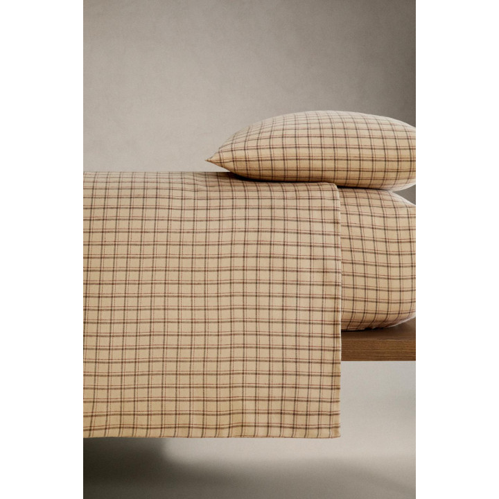 Плед из хлопкового фланеля в клетку