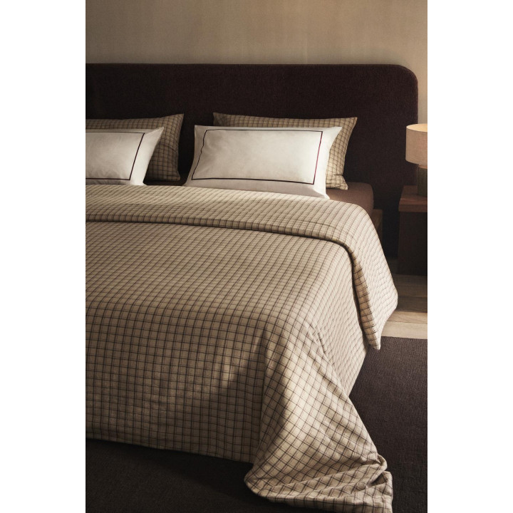 Плед из хлопкового фланеля в клетку