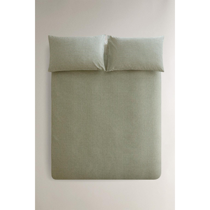 Поворотная покрывало из хлопкового фланели с полосатым дизайном