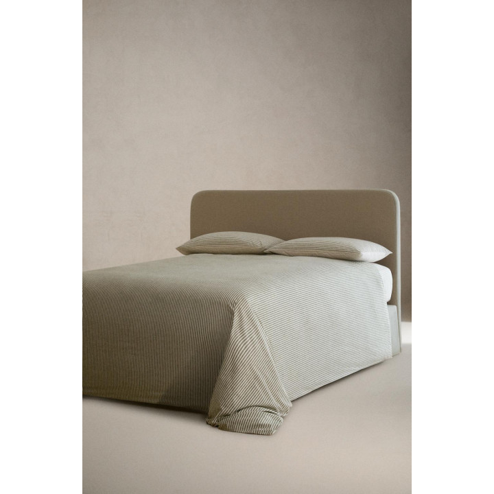 Поворотная покрывало из хлопкового фланели с полосатым дизайном