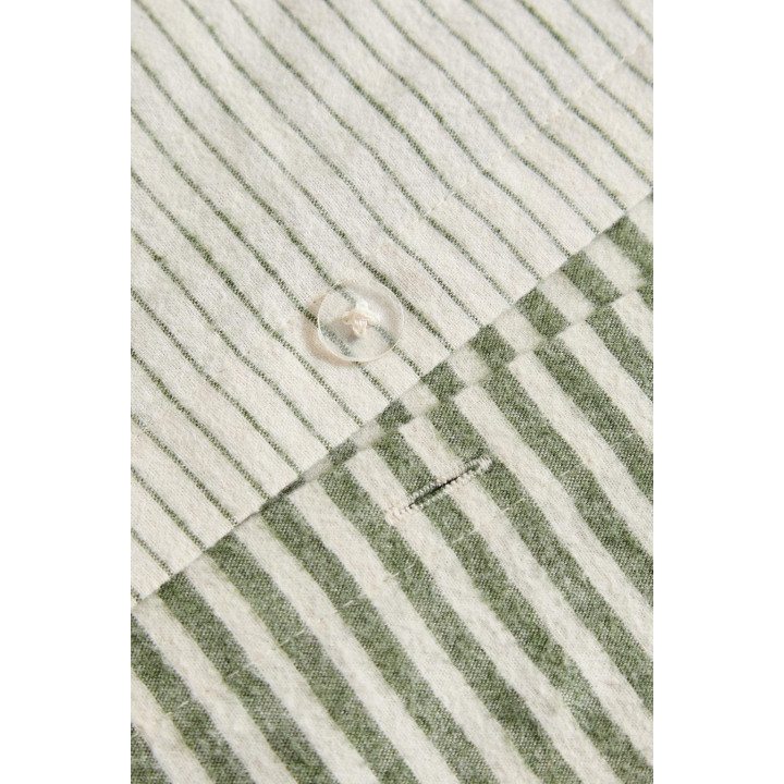 Поворотная покрывало из хлопкового фланели с полосатым дизайном