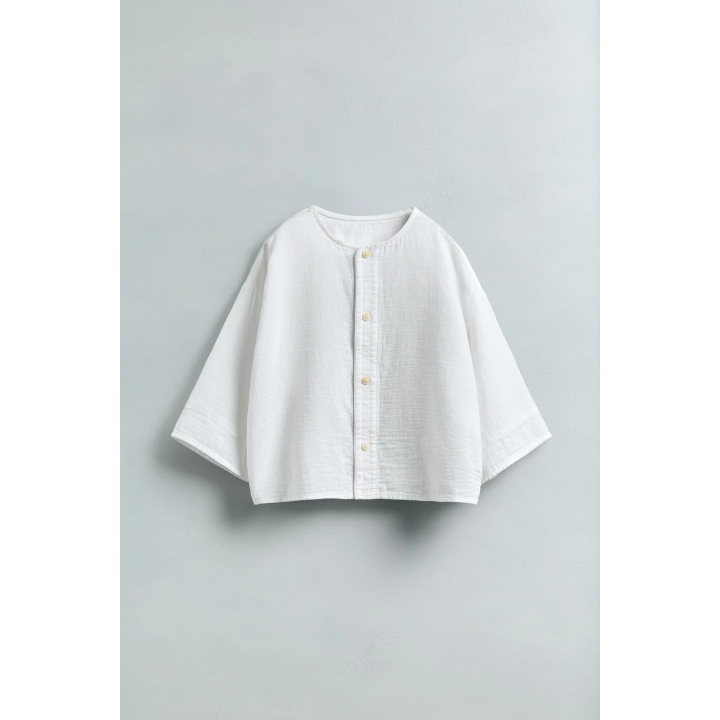 РУБАШКА С ШИРОКИМИ РУКАВАМИ