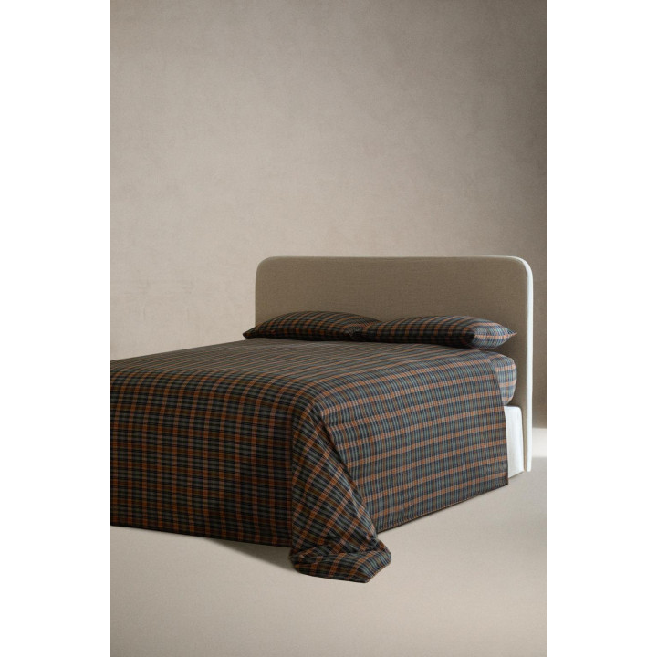 Чехол для одеяла из фланели в клетку