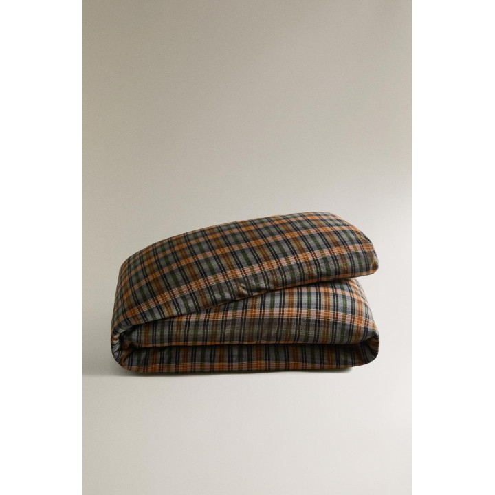 Чехол для одеяла из фланели в клетку