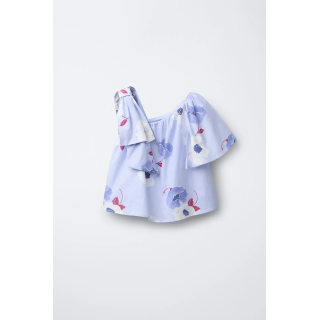 АСИММЕТРИЧНЫЙ ТОП С ЦВЕТОЧНЫМ ПРИНТОМ