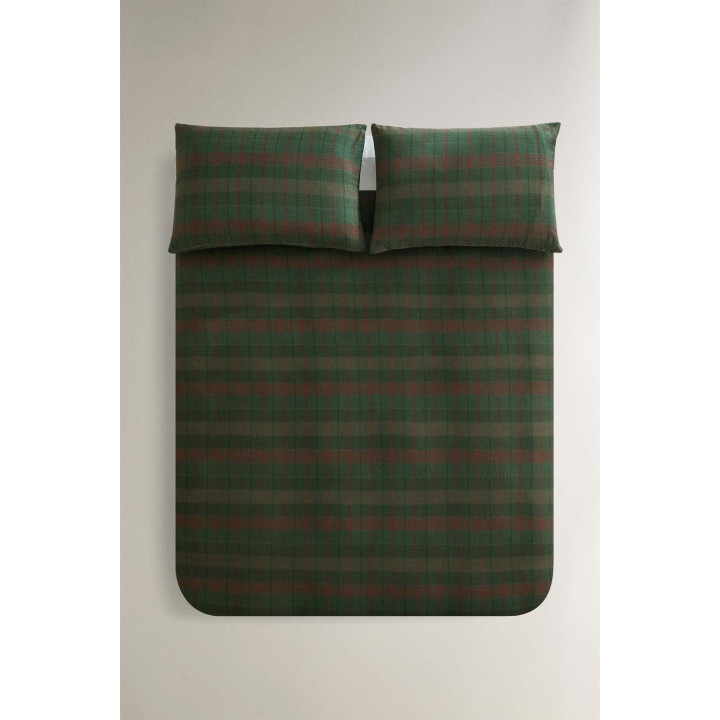 Рождественское хлопковое одеяло с клетчатым узором